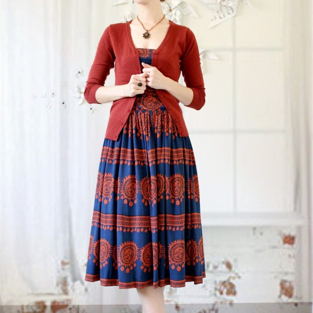 Anthropologie Oxidized Medallions Dress